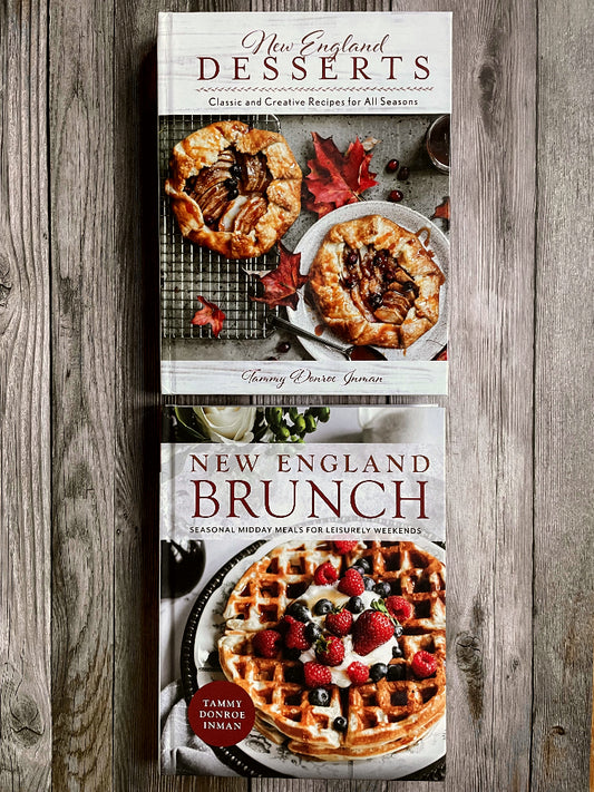 2 Cookbook Bundle: Author-Signed Hardcover Copies of New England Brunch and New England Desserts